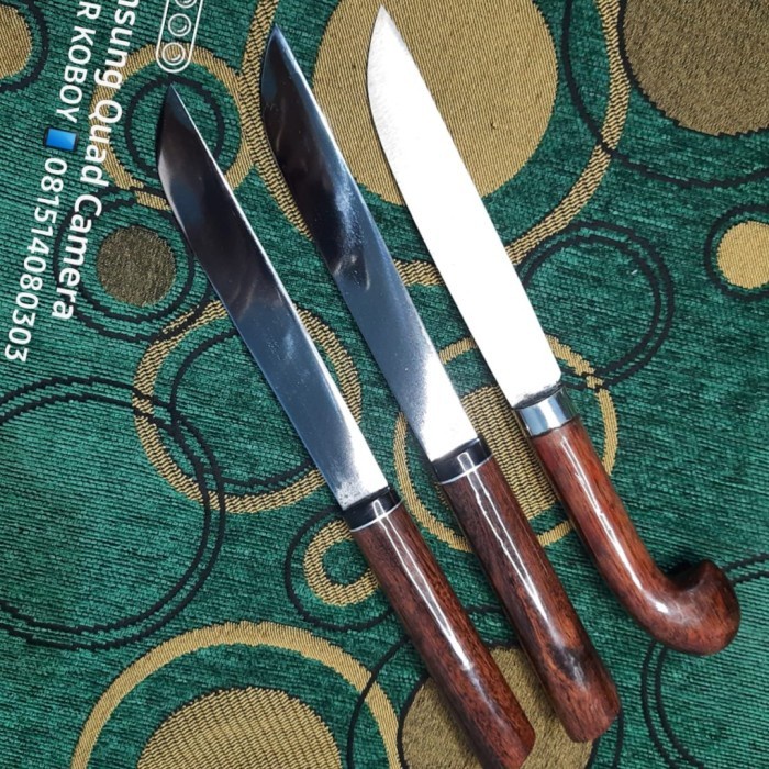 Pisau Seset Kulit - Ready Diskon Pisau Sembelih Seset Sleipner A88 Kayu Galih Asem Premium -