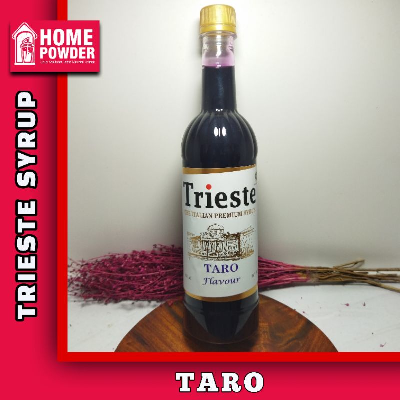 

Syrup Trieste Taro Flavour 650ml Sirup Premium rasa Taro