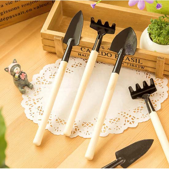 ALAT BERKEBUN MINI SET GARDENING TOOLS SEKOP UNIK UNTUK TAMAN HIAS DI TAMAN DAN RUANGAN RUMAH