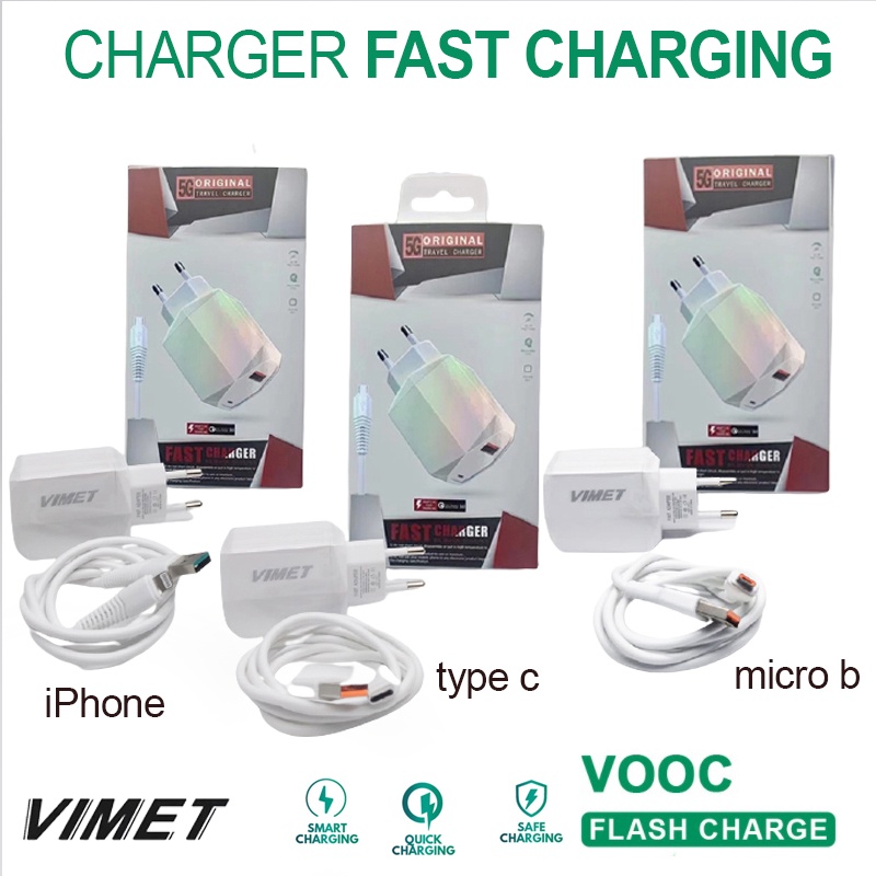 Charger VIMET Original Fast Charging Quick Charge 3.0