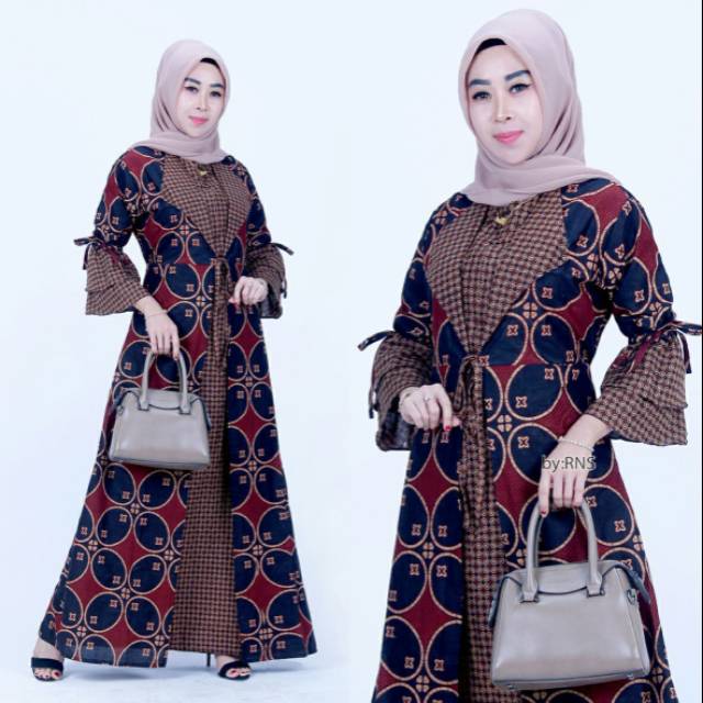 BIG SALE BAJU BATIK  GAMIS MODEL TERBARU  BATIK  AZKA 