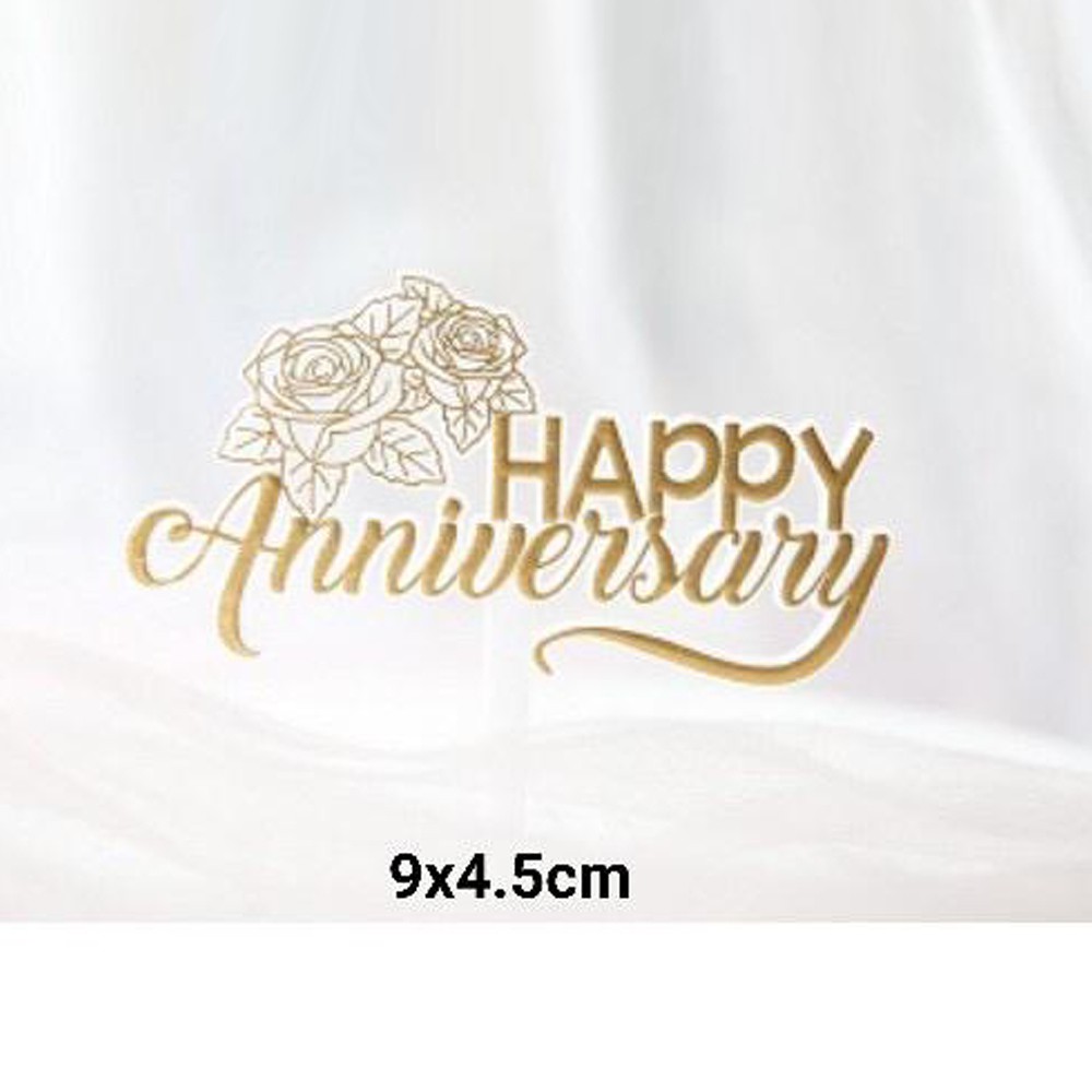 Hiasan Kue Topper Anniversary Topper Ulang Tahun Pernikahan