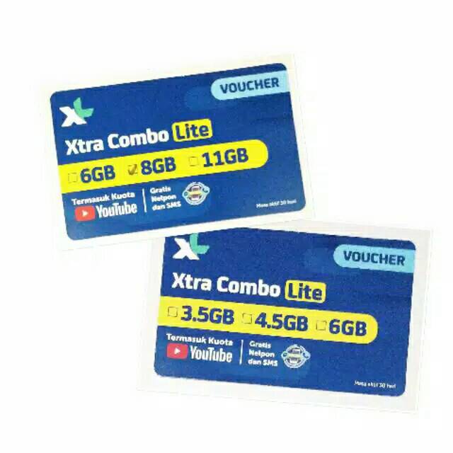 Voucher xL combo 4.5gb 8gb