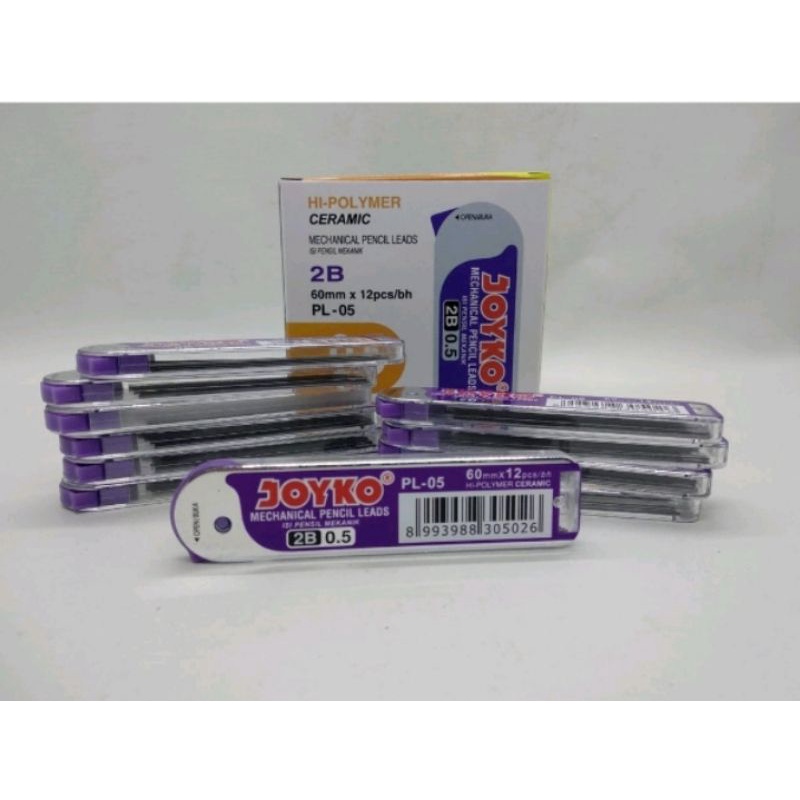

Refill / Isi Ulang Pensil / Pencil Mekanik Joyko PL-05 0.5mm Ecer (2 Tube)