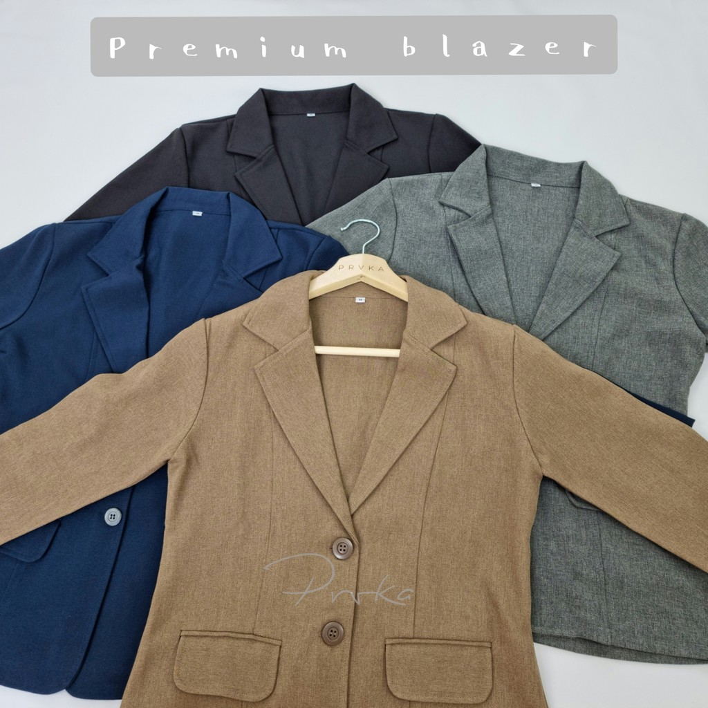 Blazer Kerja Wanita / Kantoran . ( UKURAN S - 5L ) . Premium