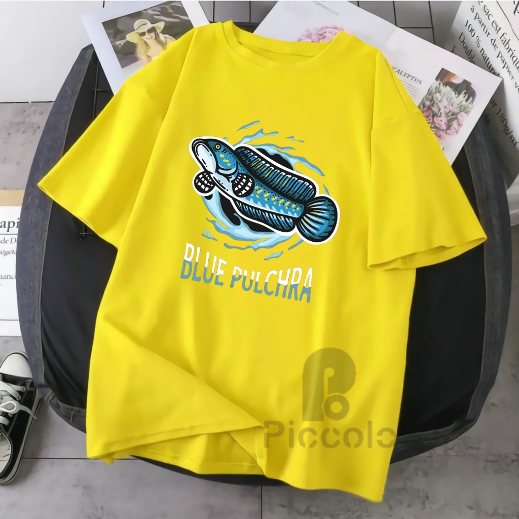 BAJU ANAK KAOS ANAK CHANA BLUE PULCHRA ATASAN ANAK