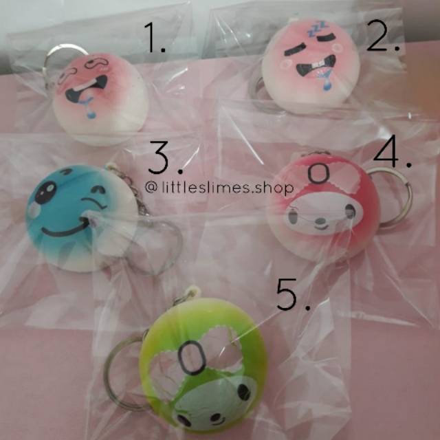 Mini Emoji Bun Squishy