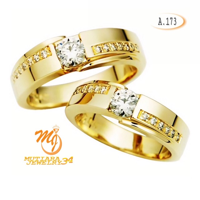 Cincin kawin & tunangan - couple - murah - pasangan - seserahan