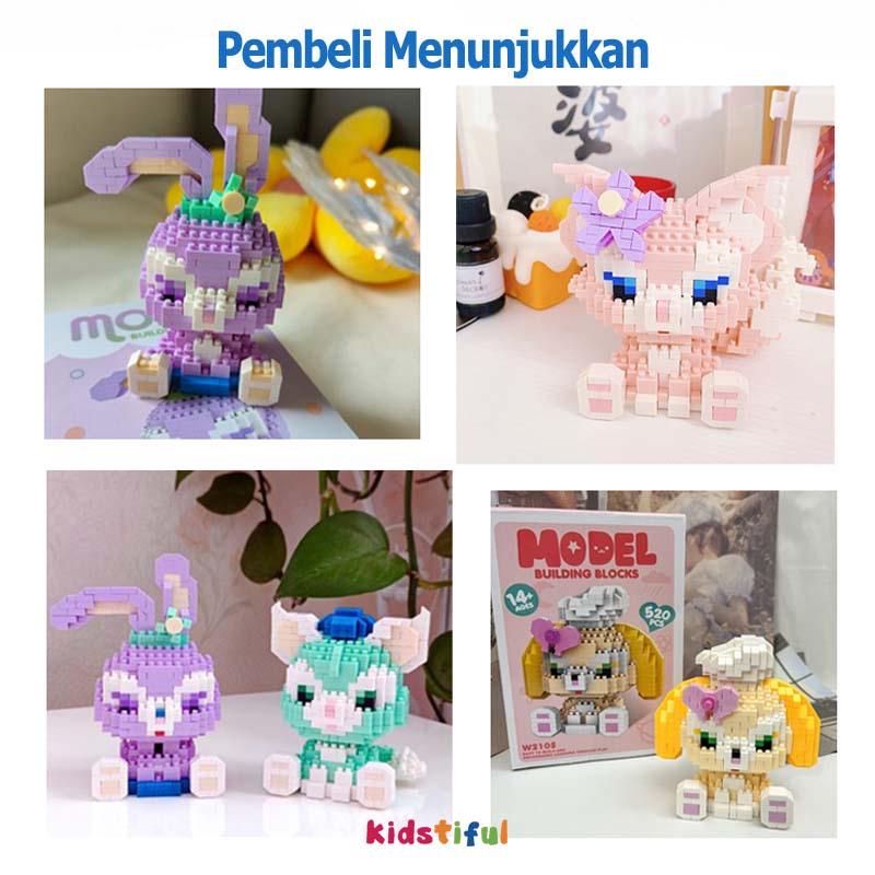 Mainan Balok Susun Nano Blok  DIY 3D Miniatur Blok Mainan Anak Perempuan