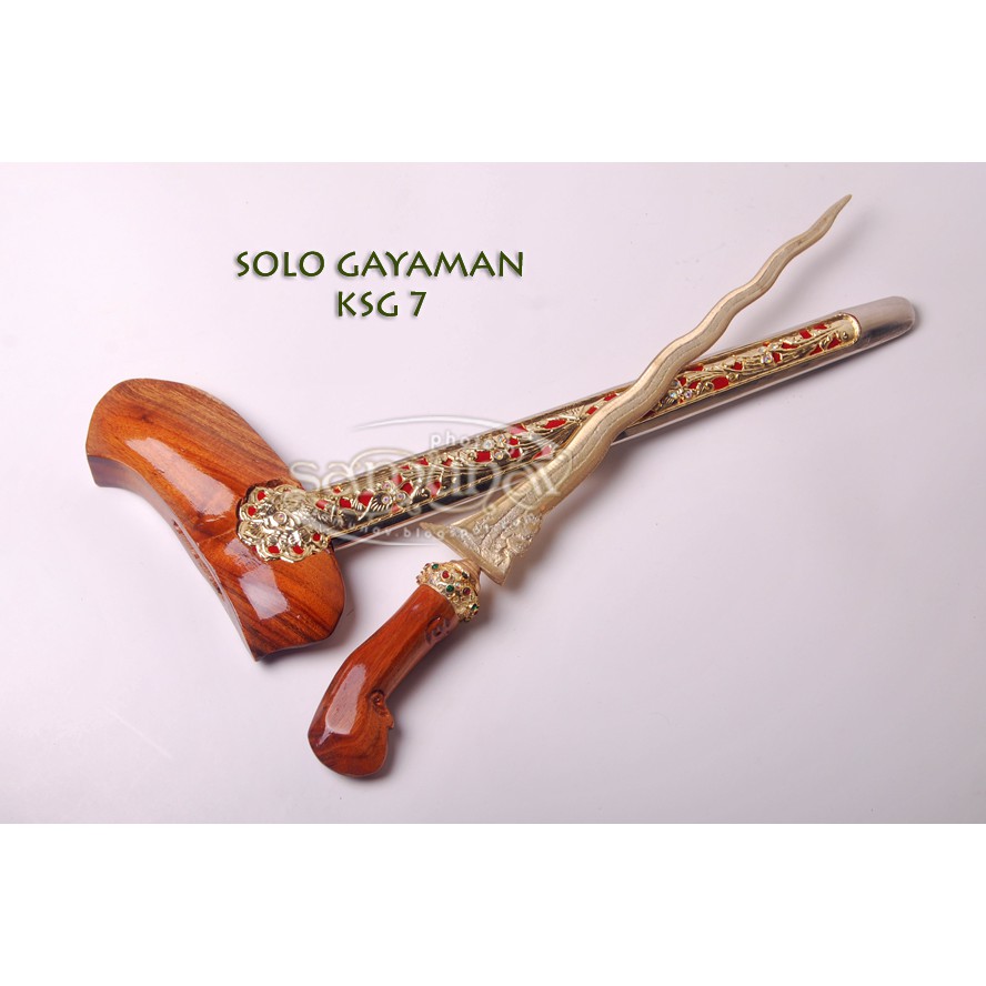 KERIS SOUVENIR GAYA SOLO GAYAMAN TOPENG