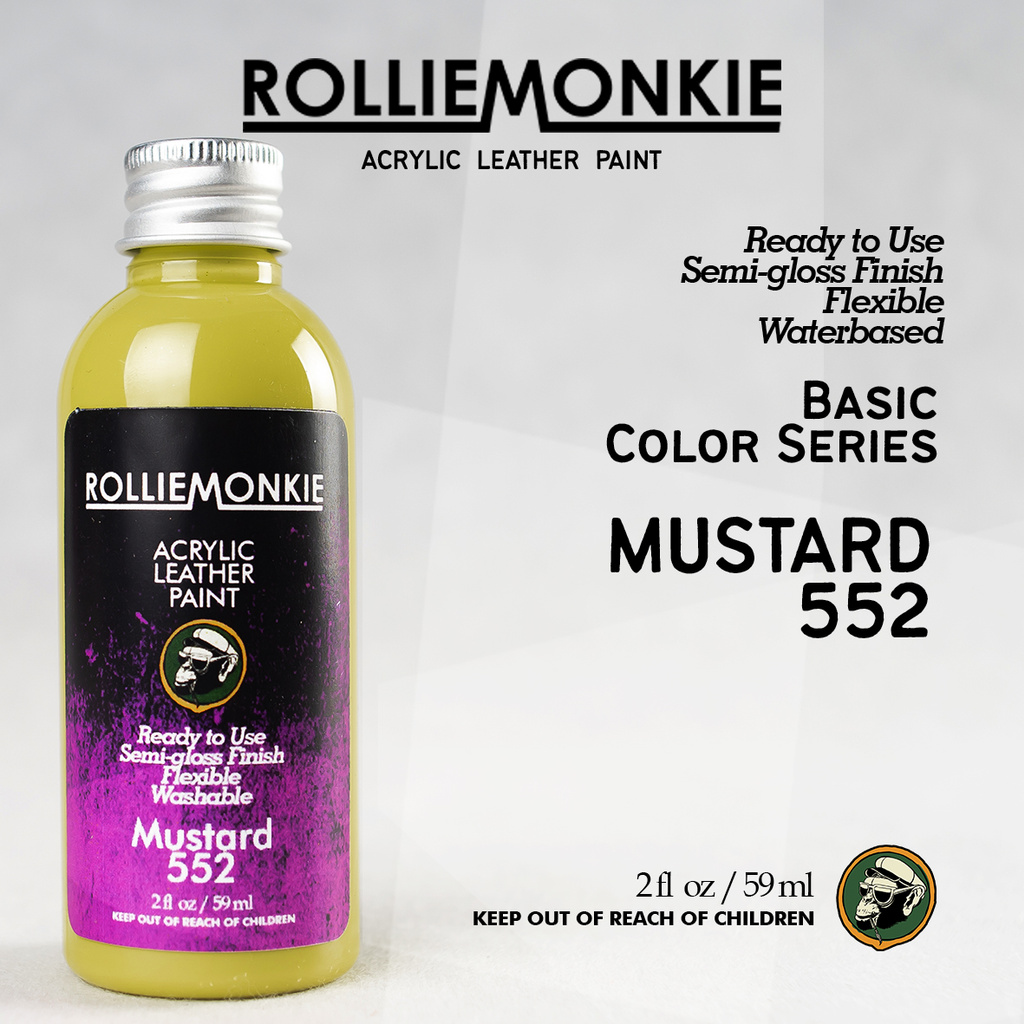 

Rolliemonkie Cat Acrylic Leather Paint - Mustard, not angelus