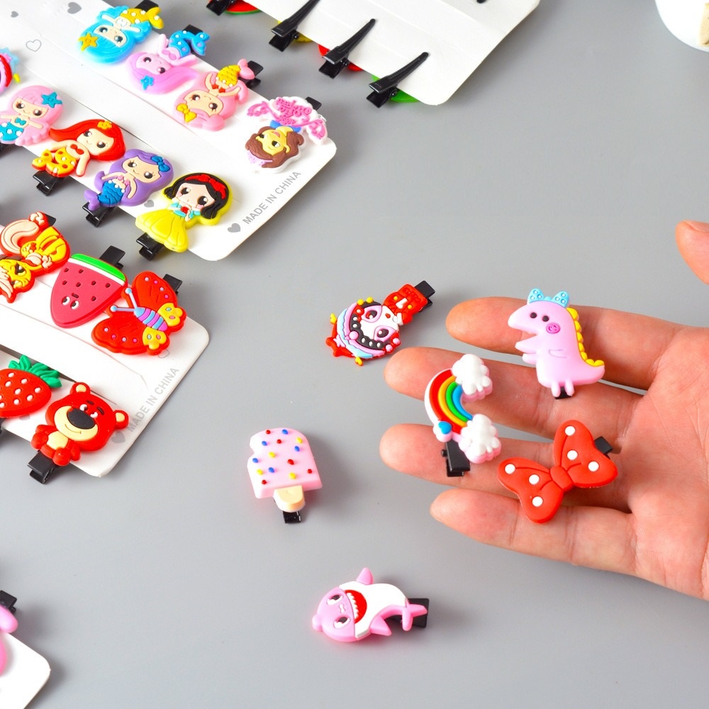 [UNIK88] Jepit Rambut Motif Karakter Kartun Jedai Poni Jepitan Rambut Anak Character Hair Clip ( isi 10pcs )