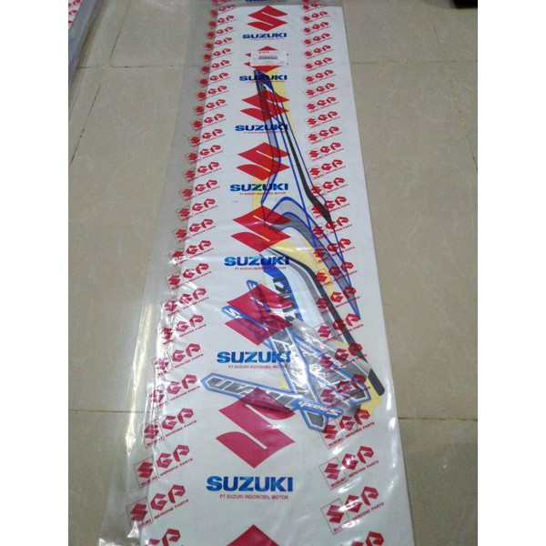 STIKER STRIPING SMASH TITAN 2013 BIRU FULL ORiGINAL SUZUKI