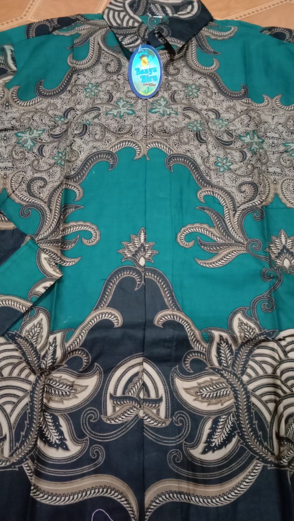 Kemeja Batik - Size M L Xl Xxl  Bswart Batik Hrb026 Kenongo Hem