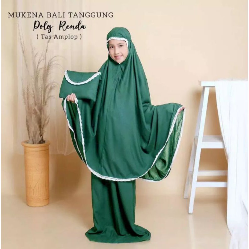 Mukenah Anak Terbaru/Mukenah Anak Renda Polos dan Plisket