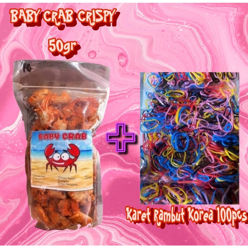 

Serba Serbu Hemat Baby crab crispy 50gr + Karet Rambut Cantik