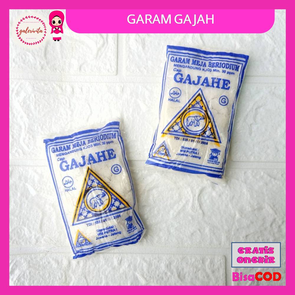 

Garam Dapur / Garam Yodium 75 Gram / Garam Beryodium Cap Gajah