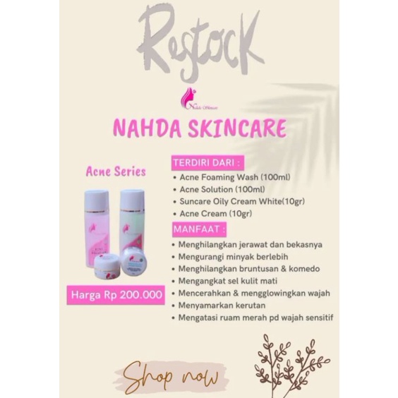 NADHA SKINCARE PAKET ACNE