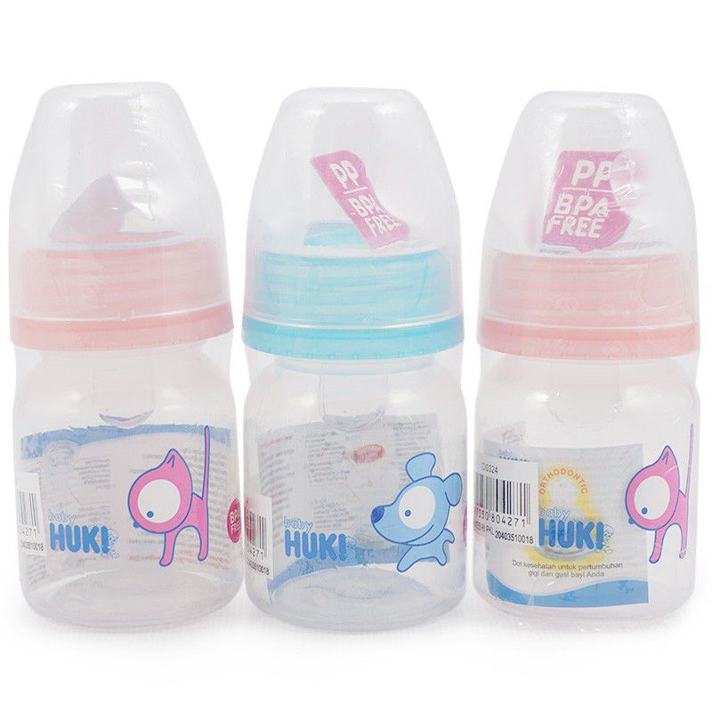 botol susu huki orthodentic silicone mini,tanggung &amp; besar / botol huki DOT gepeng