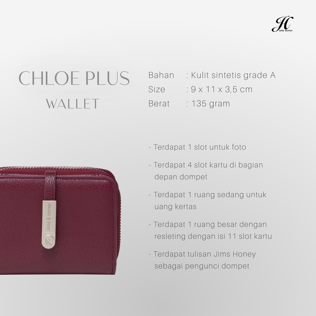 Jims Honey - Clowy Chloe Wallet Free Box Dompet Lipat Wanita