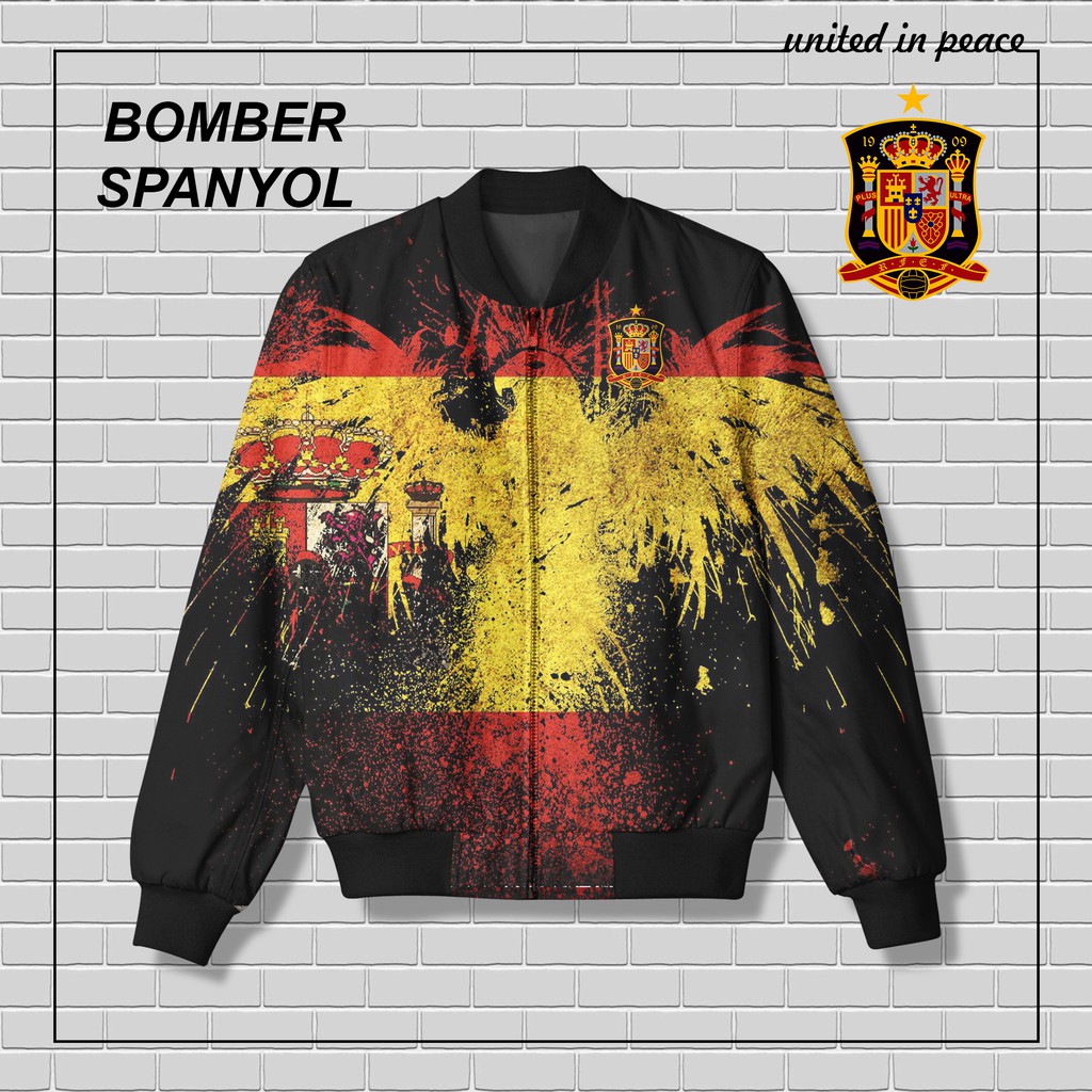 JAKET PRINTING BOMBER -SPANYOL DAN HOODIE - SPANYOL