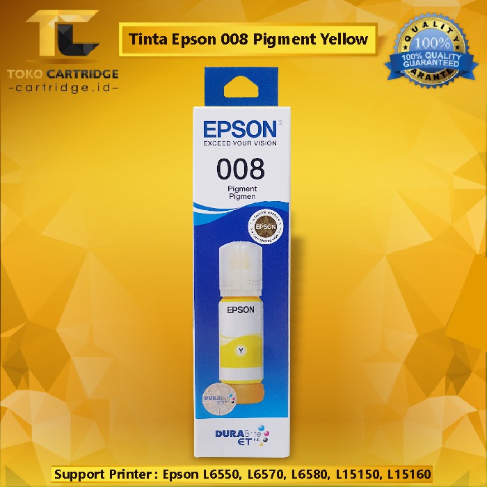 Tinta Epson Original 008 Pigment Ink. Ink Refill Printer Epson L6550 L6570 L6580 L15150 L15160