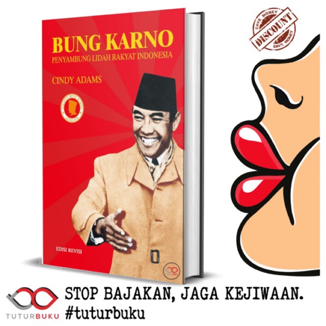 Hard Cover Bung Karno Penyambung Lidah Rakyat Cindy Adams Shopee Indonesia