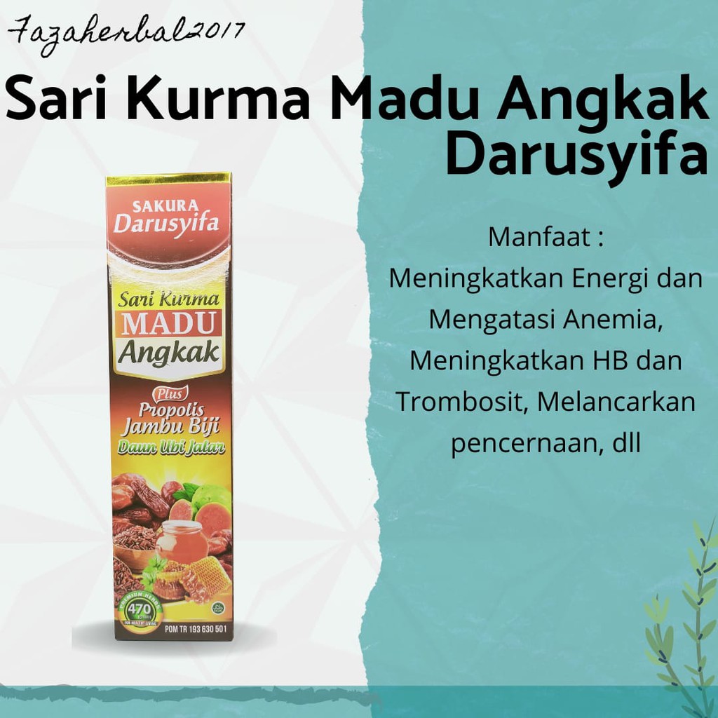 Sari Kurma Madu Angkak Propolis Jambu Biji 470gr