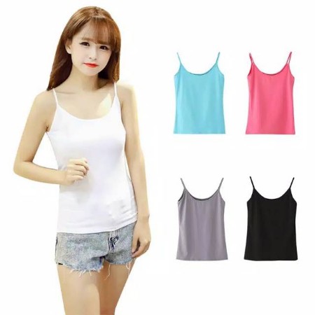 (TT TL) Tank Top Dewasa Tali Kecil UKURAN L | Daleman wanita | Singlet | Tengtop Dewasa-8