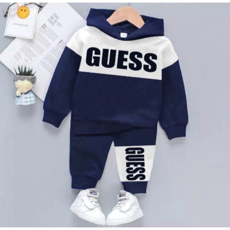 Hoodie Set| Setelan Sweater Hoodie Musim Dingin Anak Laki-laki Dan Perempuan 1-5 Tahun Terbaru