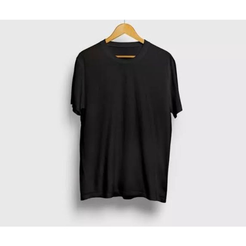 baju kaos pria polos warna hitam