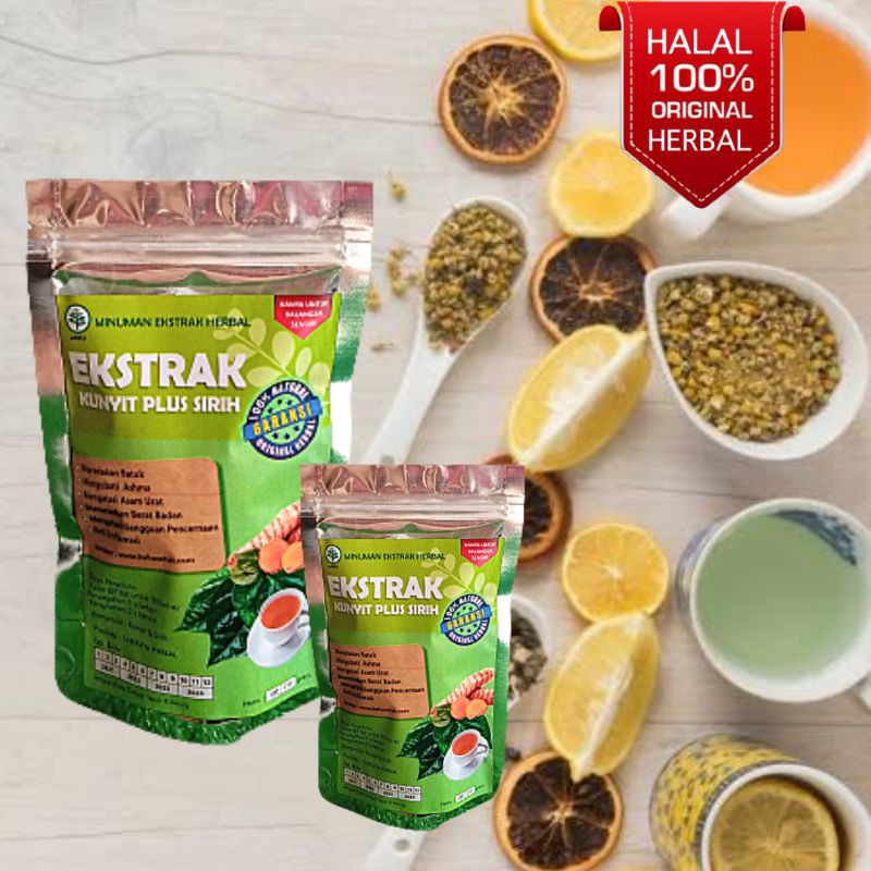 

Ekstrak Minuman Herbal Kunyit Plus Sirih
