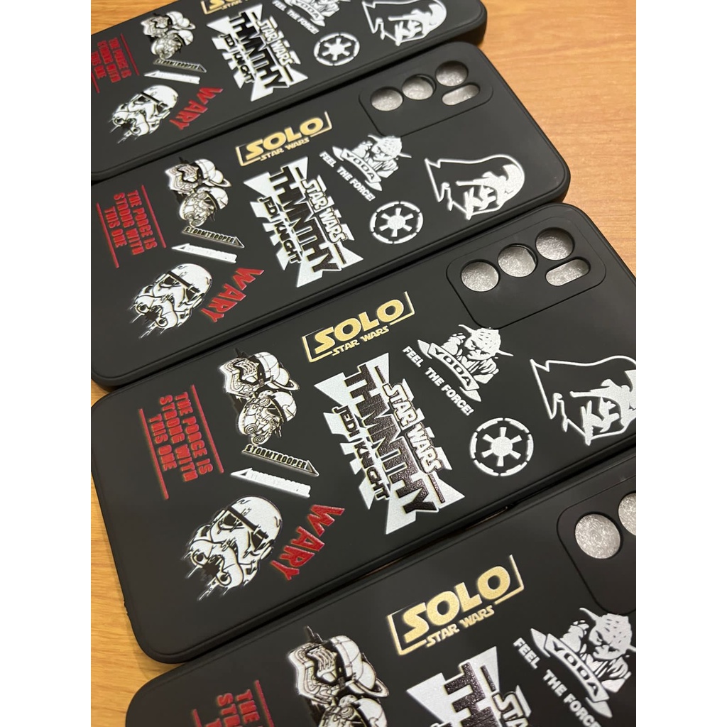 Softcase Black Motif Kwass And Yoda Star Wars For Oppo Realme Vivo Xiaomi Iphone
