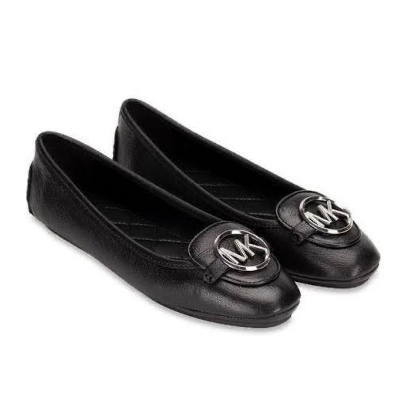 Sepatu Flat Waniata MK Shoes Lillie Moc Black SHW