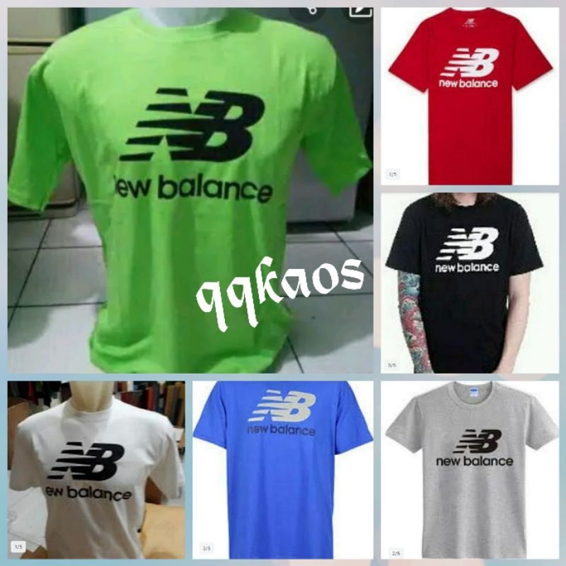 baju kaos nb new balance murah t shirt nb new balance hijau