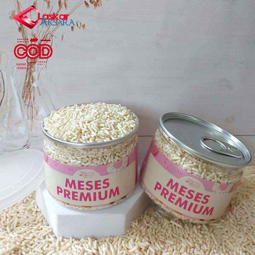 

Can - Meses Putih Butiran Coklat Sprinkle Topping Kue Donut Bolu / Premium
