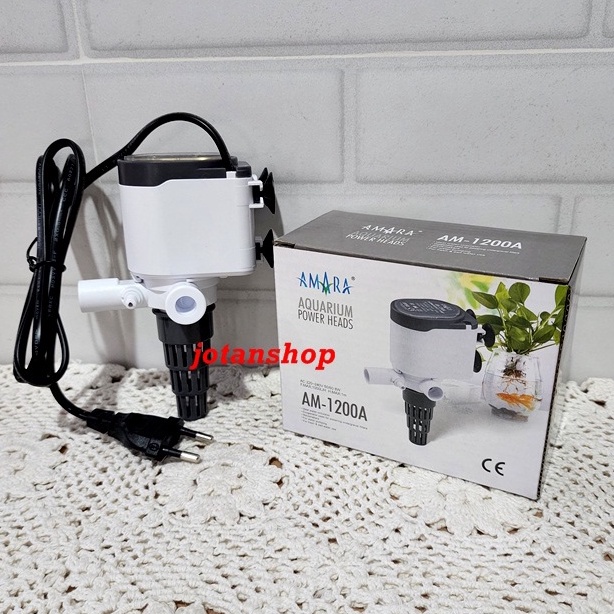 Amara AM 1200 A AM-1200 AM1200A Mesin Pompa celup Power Head PH Filter Aquarium aquascape