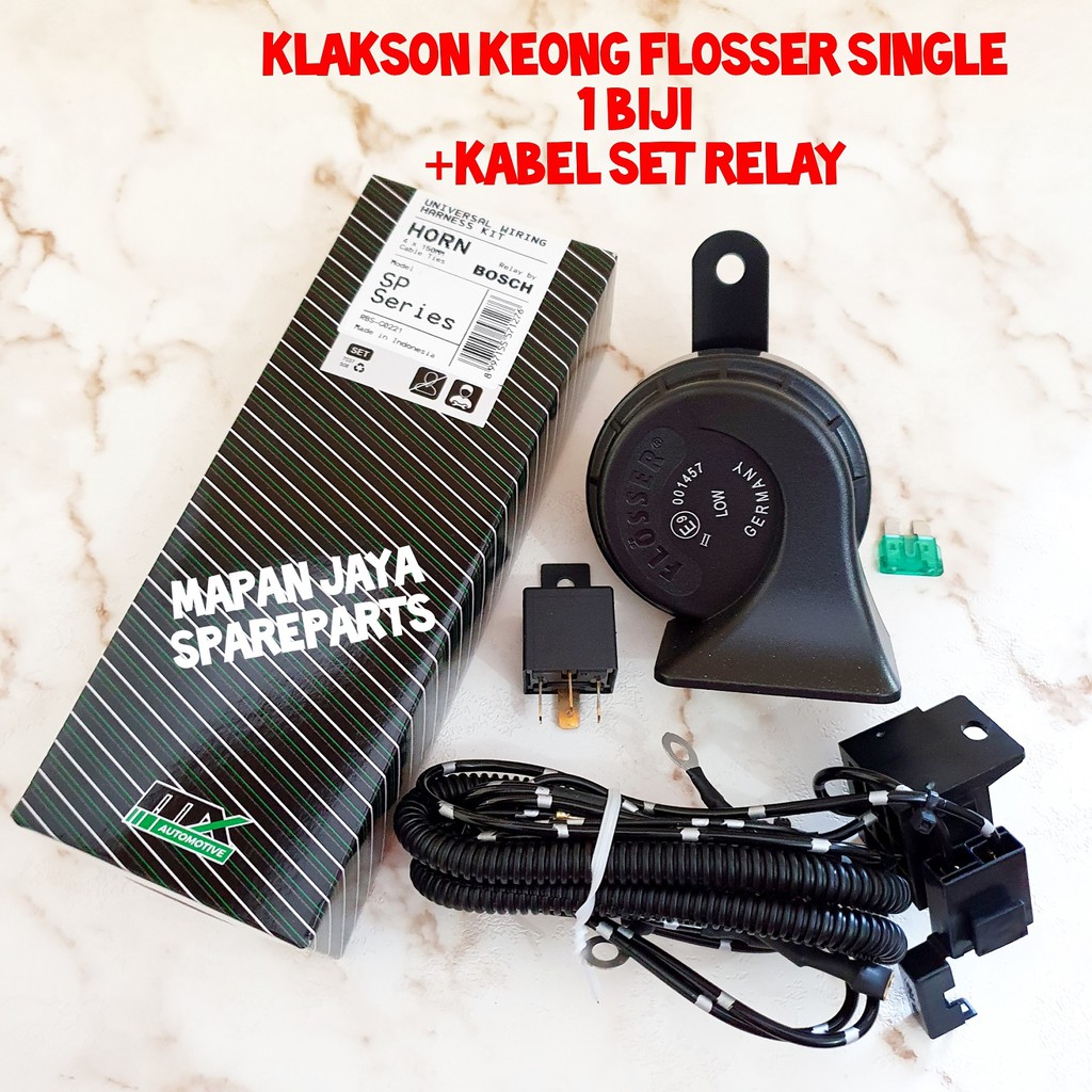 BEL KLAKSON KEONG FLOSSER MOTOR MOBIL SINGLE 1 BIJI ORIGINAL