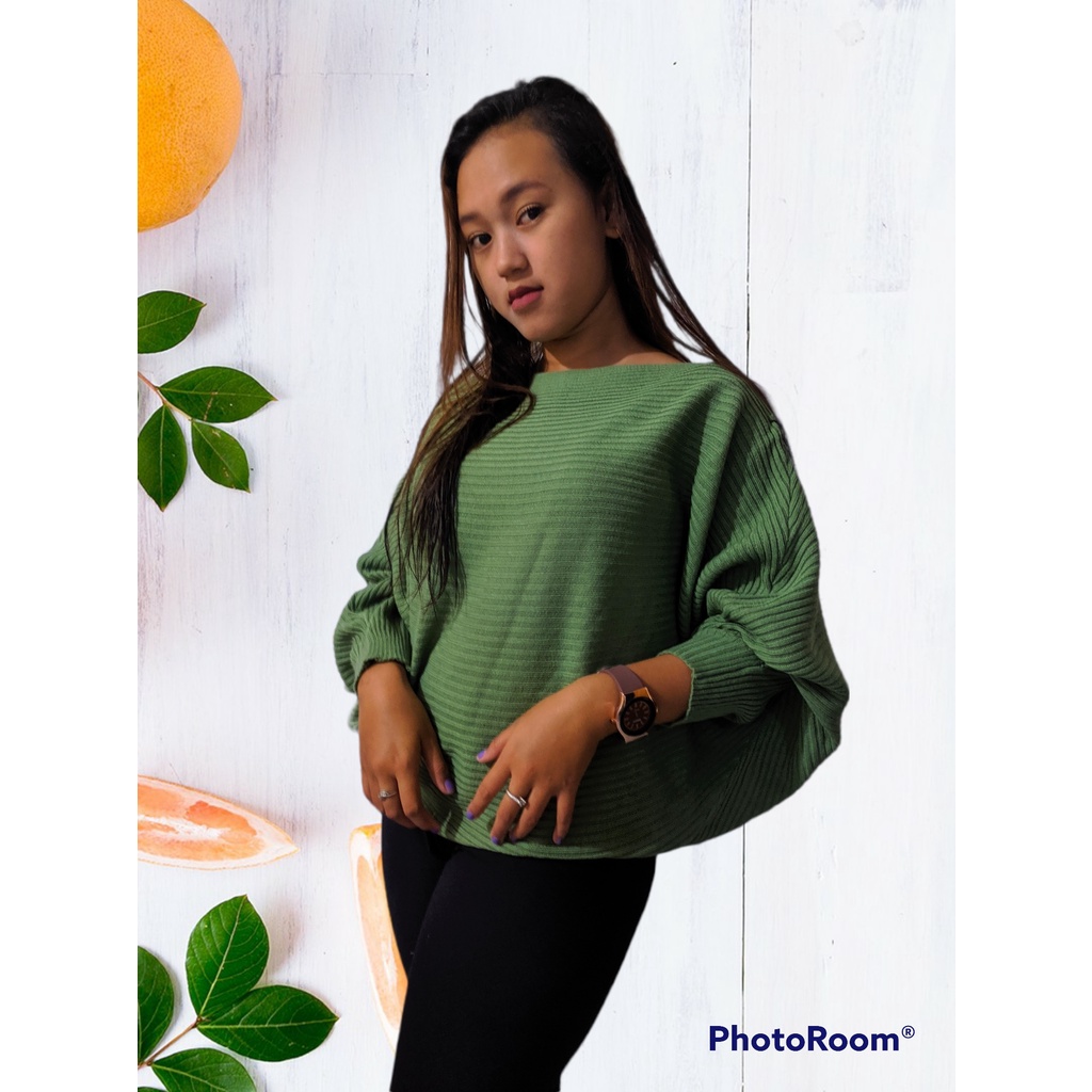 BATWING RAJUT,SWEATER BATWING