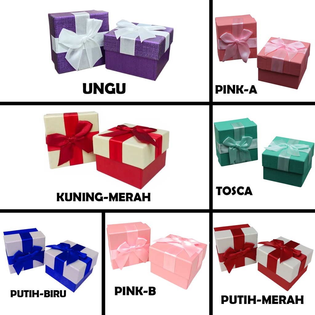 Jewelry Gift Box / Kotak Hadiah Tempat Perhiasan Kalung Cincin Dll G11