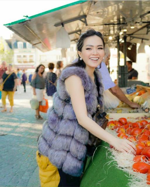 PREMIUM IMPORT WOMAN WINTER AUTUMN FUR VEST ROMPI BULU WANITA MUSIM DINGIN GUGUR