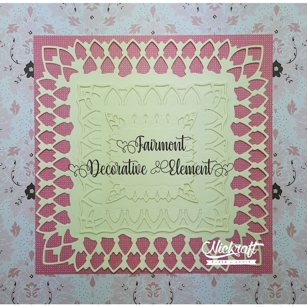 

FAIRMONT DECORATIVE ELEMENT - HIASAN SCRAPBOOK FOTO LABEL KOTAK SQUARE
