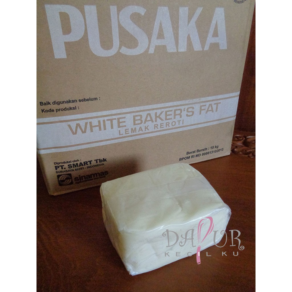 

Shortening 1 kg / mentega putih Pusaka 1kg Repack