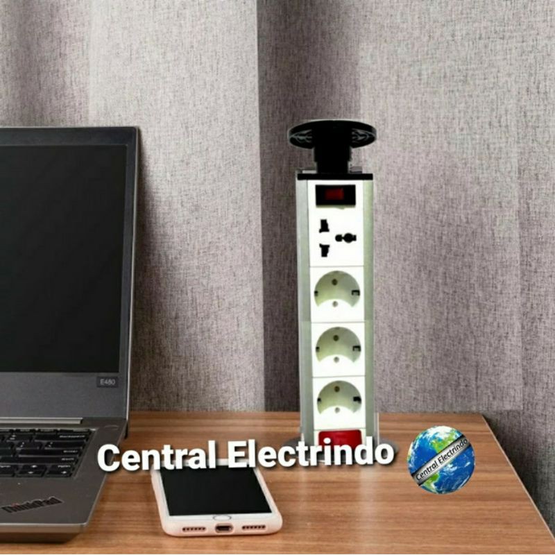 Stop Kontak Meja ONESTO 4Way 2 Charger F6+F6.