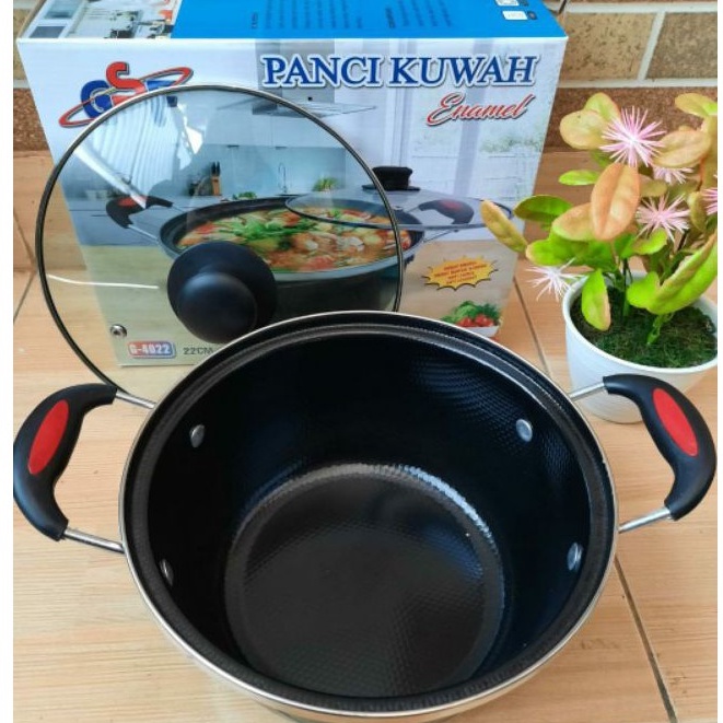 PANCI KUAH GSF / PANCI SAYUR ENAMEL / PANCI ENAMEL HITAM GSF / PANCI KUWAH GSF