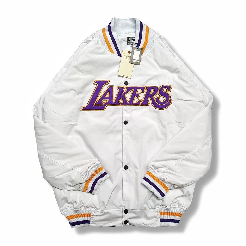 Jaket Varsity LAKERS BIG LOGO / Jaket Varsity Pria / Jaket Varsity Wanita Available M L XL Casual Good Brand Quality (Fulltag) Realpict