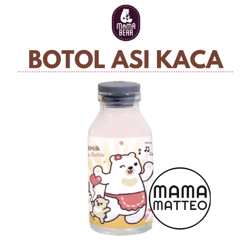 BOTOL MINUM ASI / BAHAGIA MENYUSUI MAMABEAR / Tumblr Mama Bear