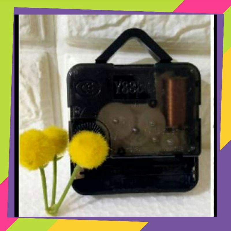 Mesin jam dinding Y888S sweep hanger free jarum