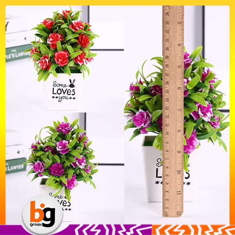 BG / COD / BUNGA PALSU IMITASI / BUNGA HIASAN RUANG TAMU / DEKORASI RUMAH / BUNGA HIAS / PBP12-7