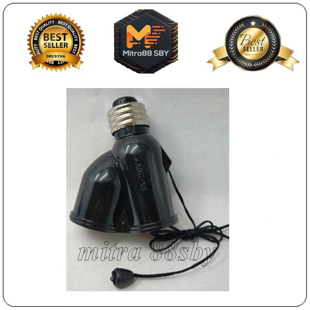 Mitra88sby fitting lampu tarik drat e27 v280  Visalux